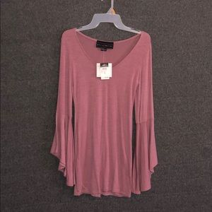 NWT Rue21 Light Pink V-Neck Bell Sleeve Bodycon Dress – Never Worn